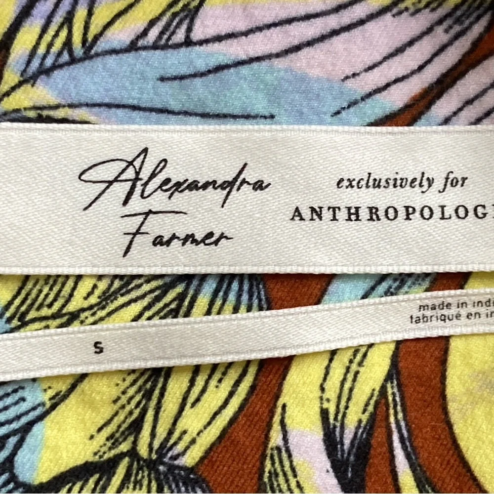 Anthropologie Floral Pajama Set by Alexandra Farmer– Size S - Picture 3 of 8